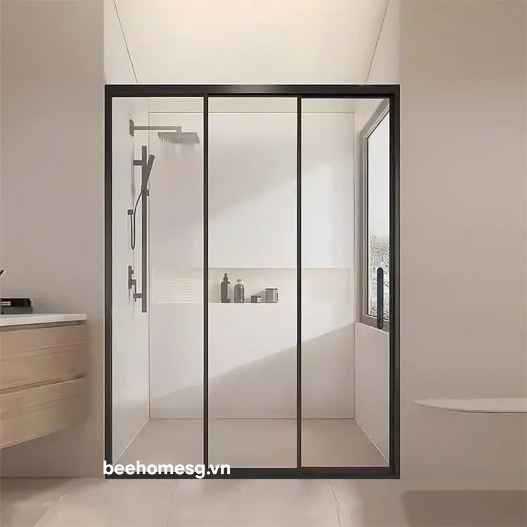 PHÒNG TẮM HỆ SLIM CỬA TRƯỢT 3 CÁNH