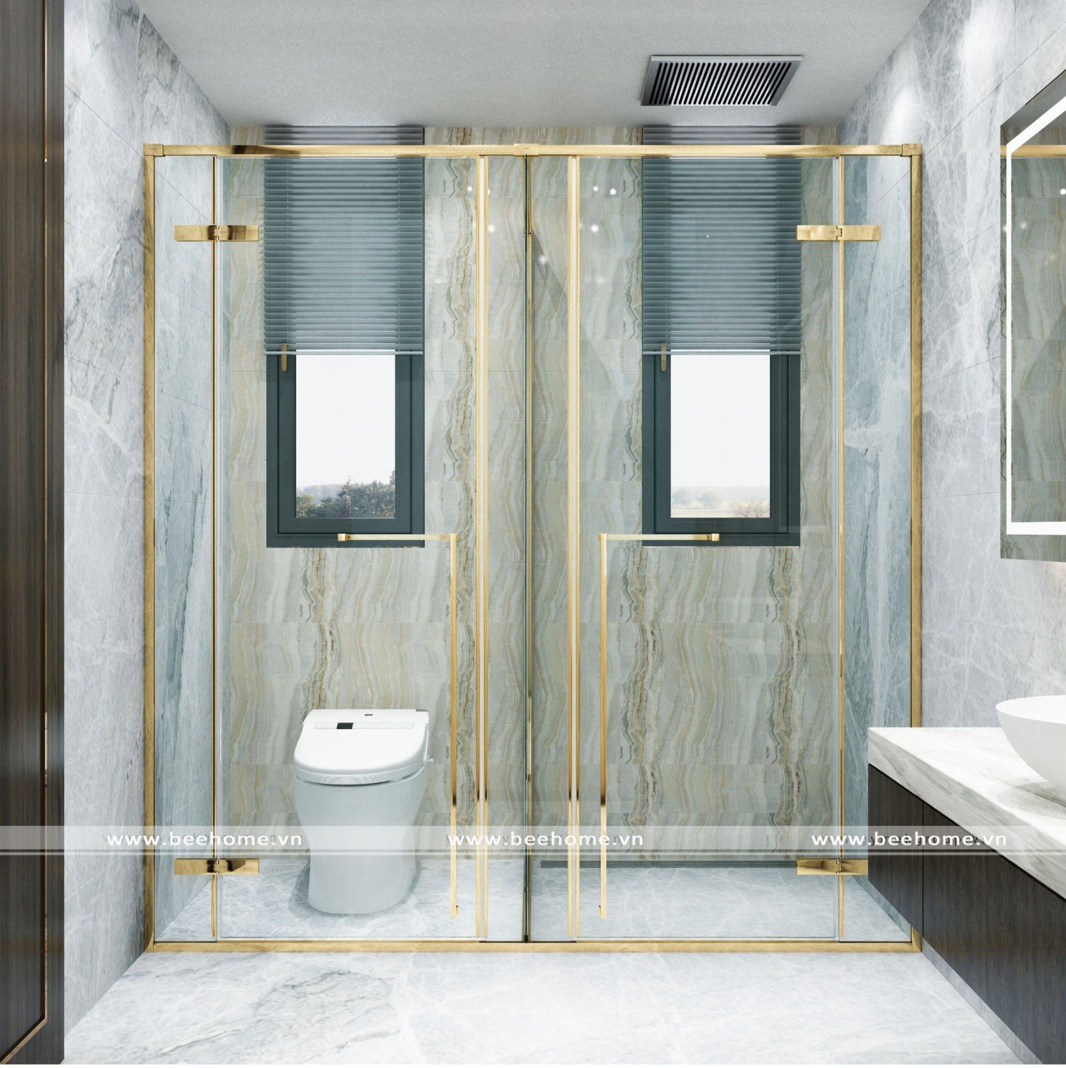 PHÒNG TẮM KÉP THẾ HỆ MỚI - HỆ MỞ QUAY
